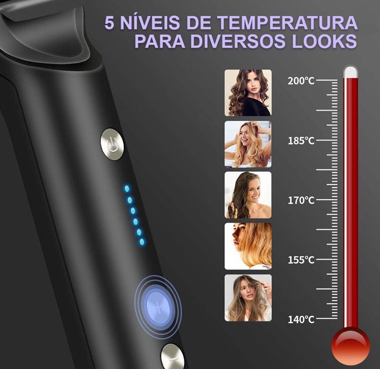 BeautyHair 2022 - Escova Alisadora para Cabelo Fácil e Rápida (Bivolt)