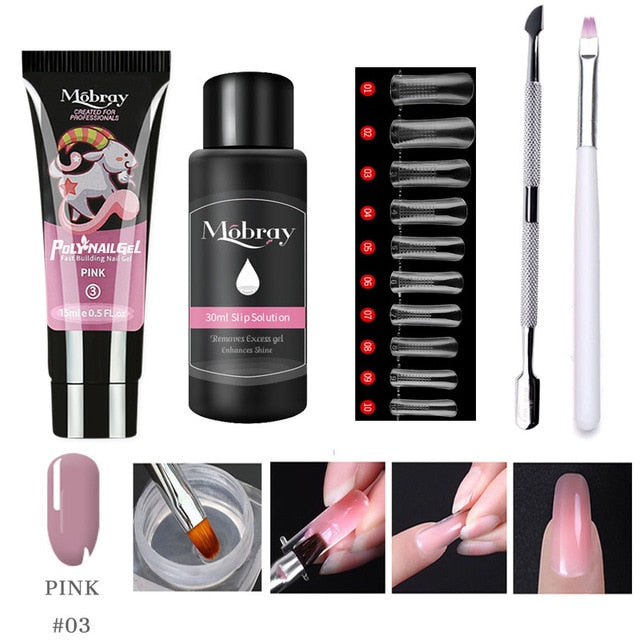 Kit Unhas Poly Gel